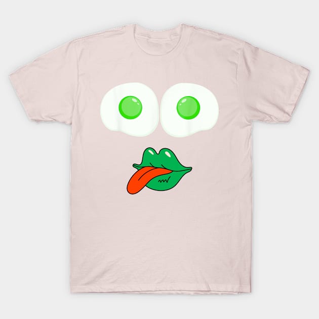 Green Eggs Ham Smile Face Brunch Breakfast T-Shirt by bouchrartiste